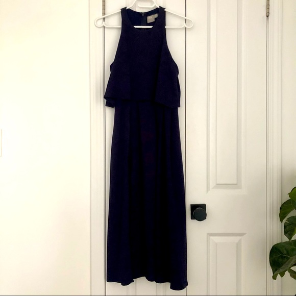 ASOS crop top midi dress with thigh split - Picture 2 of 6